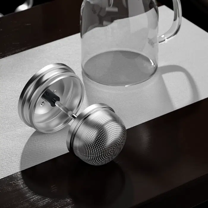 Glass Teapot with Stainless Steel Infuser, Kamjove 560ml — detail 4